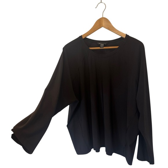 Athleta Tops - Athleta Women's Train Workout Top Long Sleeve‎ Athletic Shirt Black SZ 3X